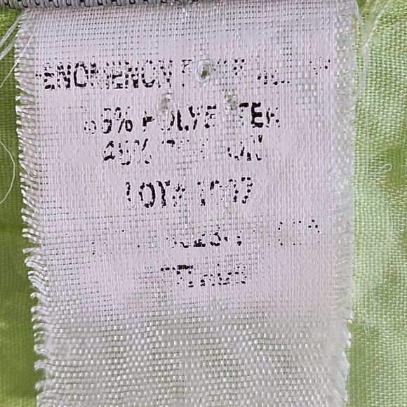 Fenomenon By Chapter One Blouse Women Medium Green Semi Sheer Button Up Casual - Picture 9 of 11